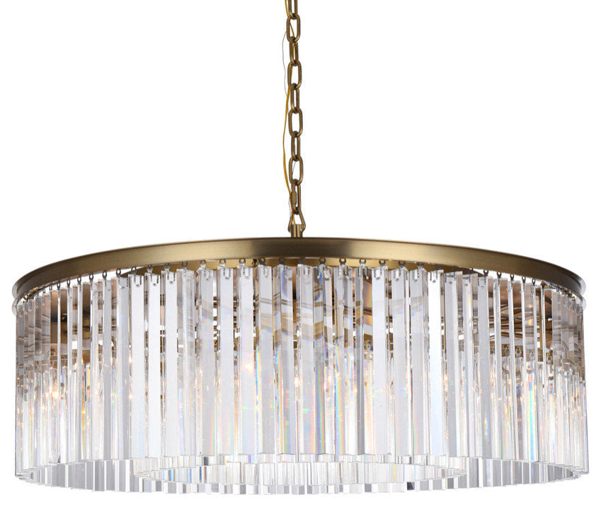 Elegant Lighting Sydney 43.5" Round Crystal ChandelierBy Elegant Furniture & Lighting