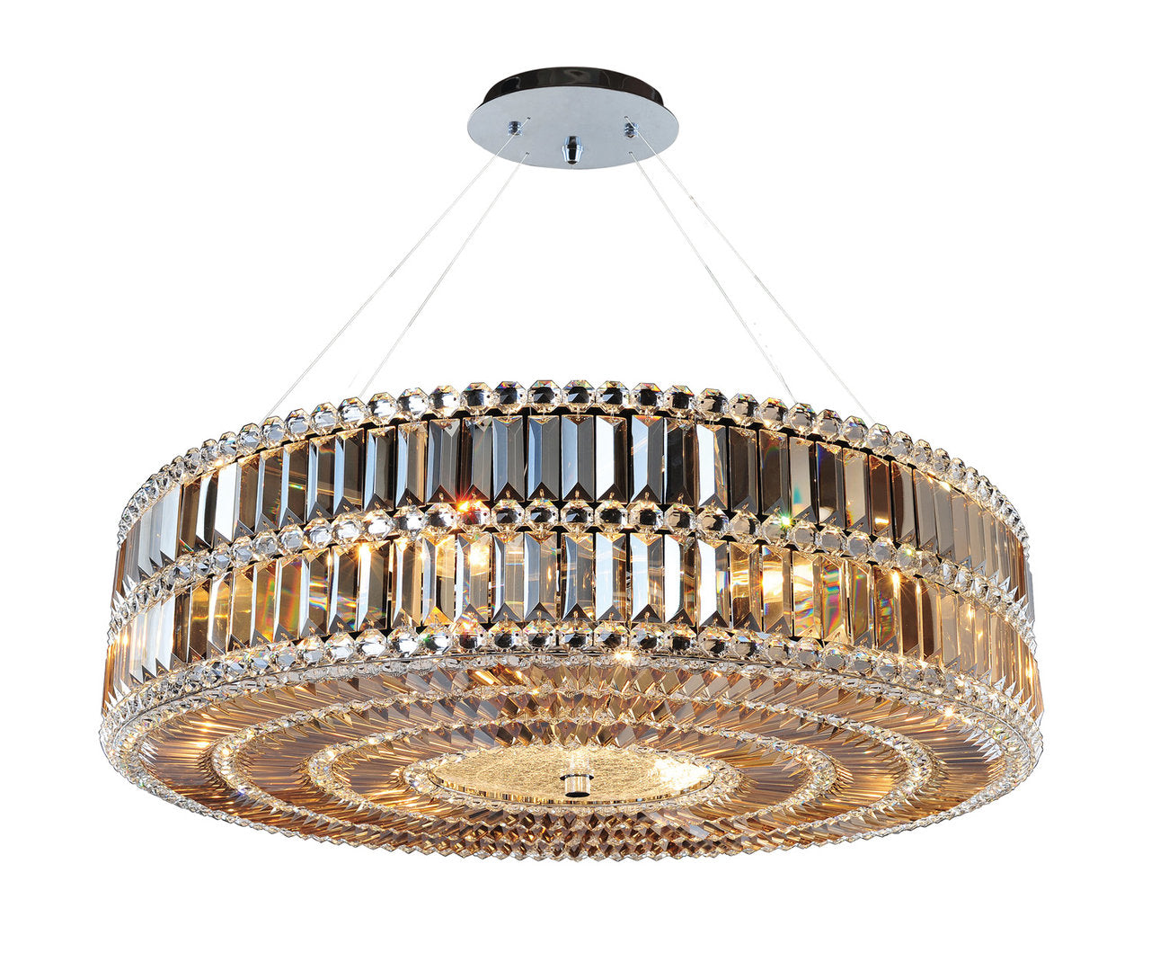 Luxor 9-Light Modern Large Pendant by AllegriBy Allegri Crystal by Kalco Lighting