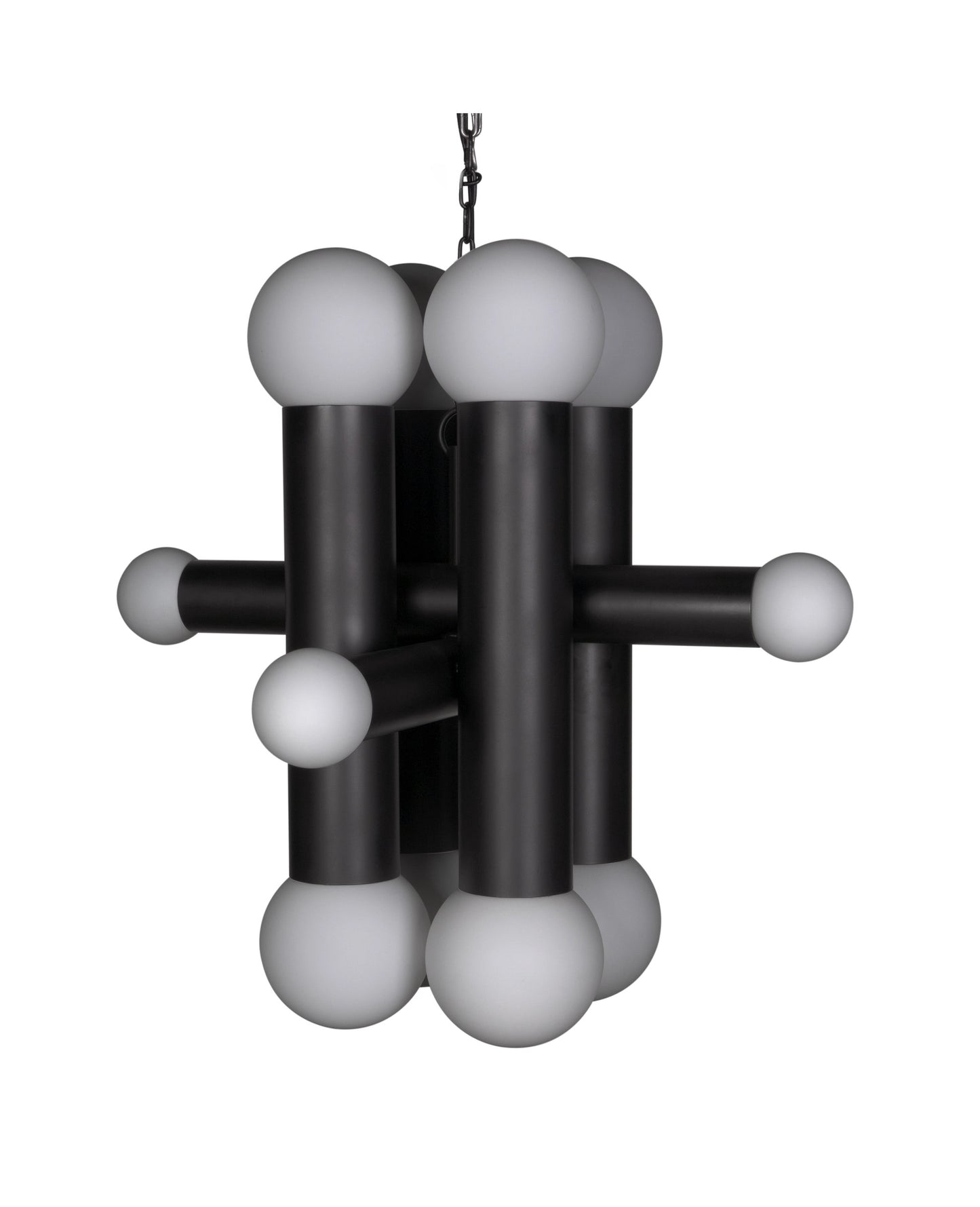 Amadeus Matte Black ChandelierBy Noir