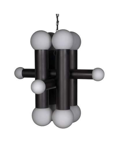 Amadeus Matte Black ChandelierBy Noir