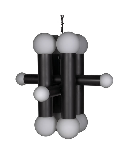 Amadeus Matte Black ChandelierBy Noir