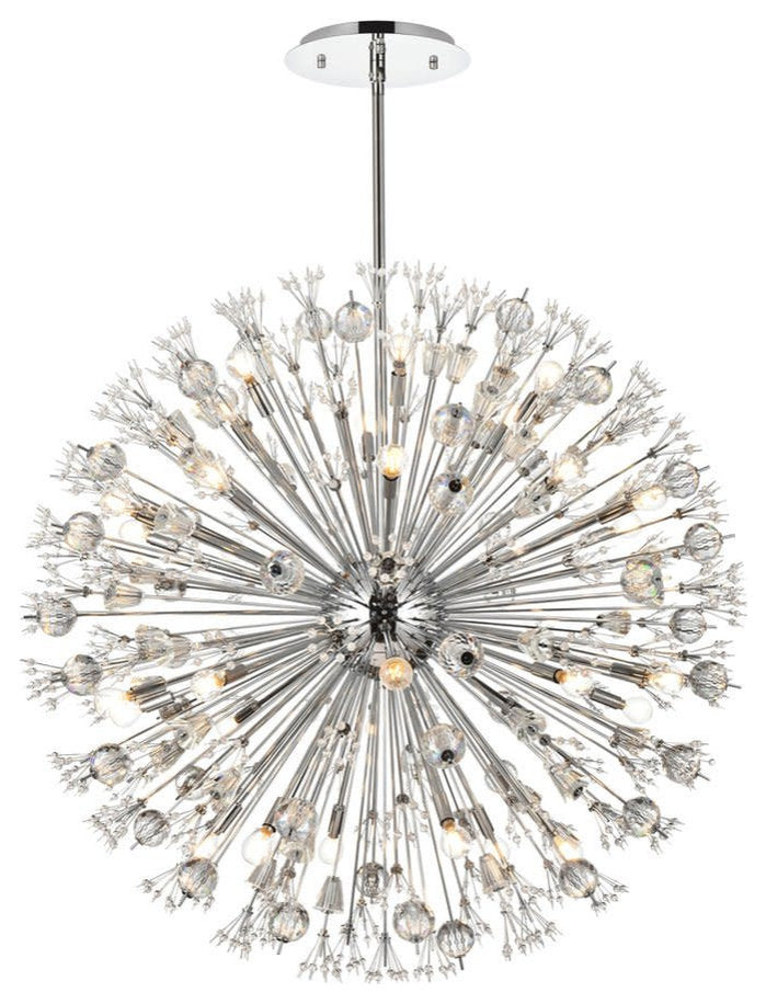Elegant Lighting 2500D44 Vera 32 Light 44"W Crystal Sputnik - GoldBy Elegant Furniture & Lighting