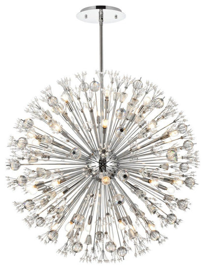 Elegant Lighting 2500D44 Vera 32 Light 44"W Crystal Sputnik - GoldBy Elegant Furniture & Lighting