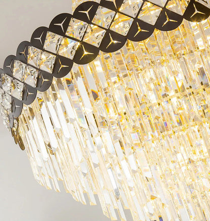Chateauneuf-Grasse | Classical Duplex Crystal Chandelier, Dia23.6xh35.4" / Dia60xh90cm, Warm LightBy Miron Demid LLC