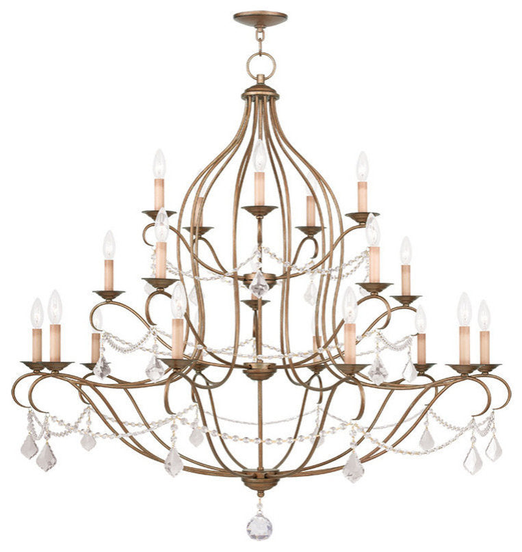 Livex Lighting 6439-48 Chesterfield - Twenty Light 3-Tier ChandelierBy Livex Lighting Inc.