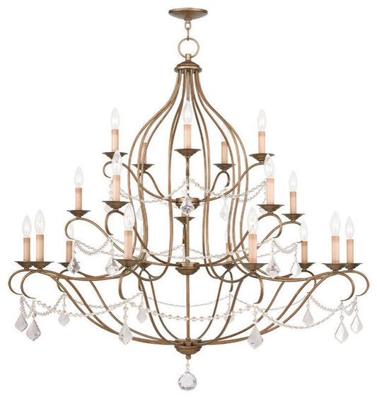 Livex Lighting 6439-48 Chesterfield - Twenty Light 3-Tier ChandelierBy Livex Lighting Inc.