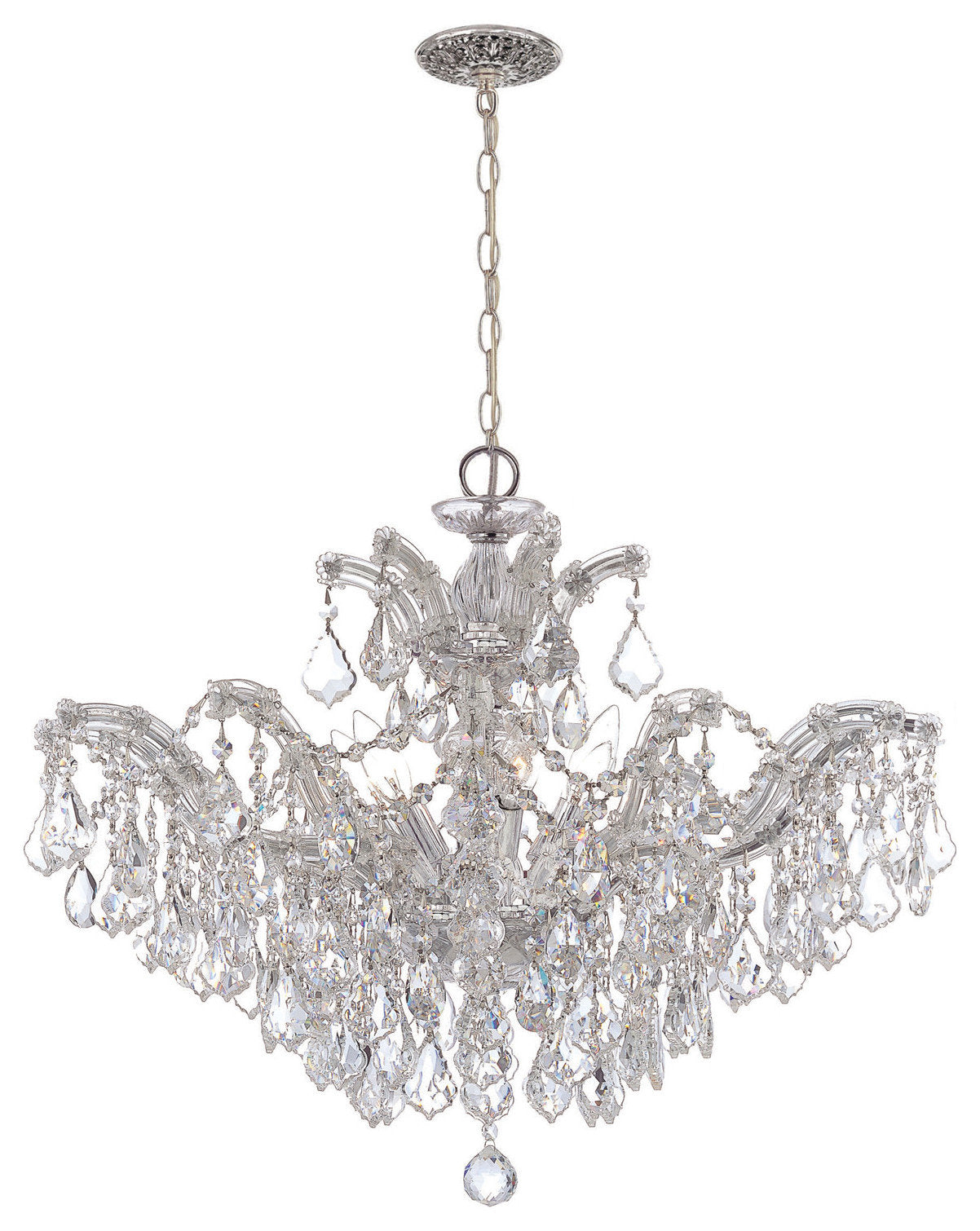 Crystorama Lighting Group 4439-CL-S Maria Theresa 6 Light 27"W - PolishedBy Crystorama Lighting