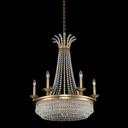 Tavo 26x27" 9-Light Modern Classic;Architectural Chandelier by AllegriBy Allegri Crystal by Kalco Lighting