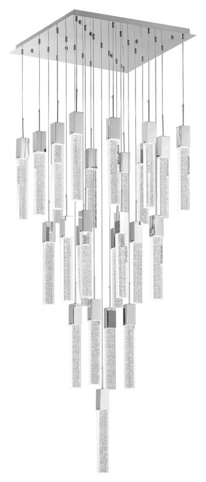 Rectangular Crystal Chandelier // XL 25 LightBy Finesse Decor