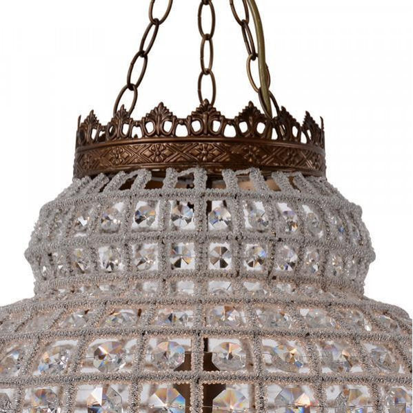 Traditional Copper Chandelier With CrystalBy Zentique, Inc.