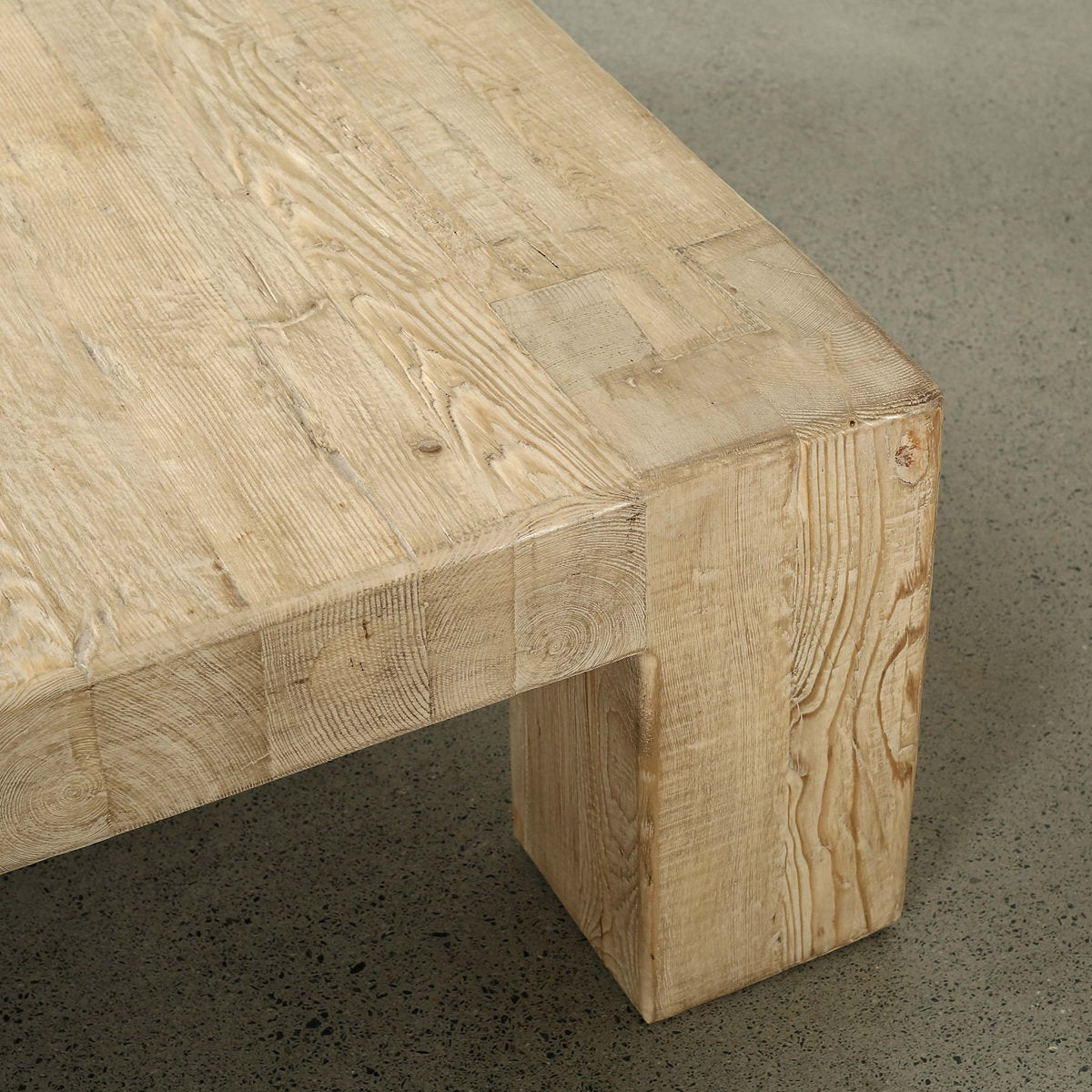 55" Square Ravello Coffee Table Weathered Warm Wood Tone
