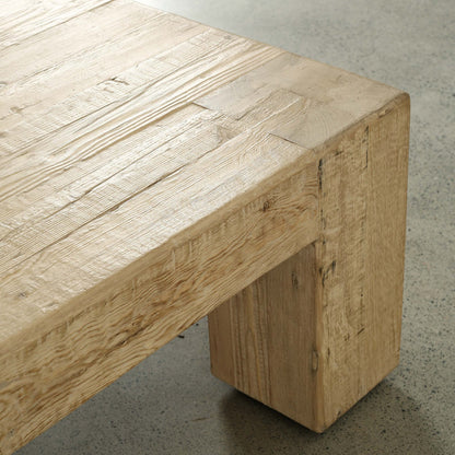55" Square Ravello Coffee Table Weathered Warm Wood Tone