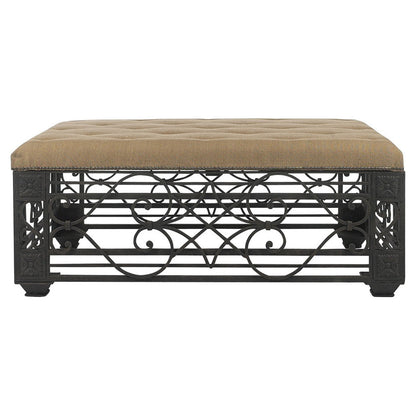 55" Wide Tufted Rectangle Standard Ottoman