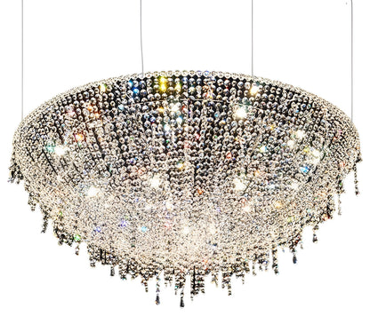 Bendejun | Luxury Brilliant Drops Crystal Chandelier, Dia31.5xh13.8", Cool LightBy Miron Demid LLC