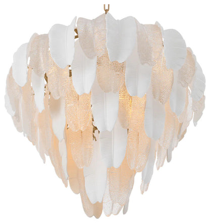 Textured Glass Layered Chandelier, Eichholtz Saint Lucia, LargeBy OROA - Furniture