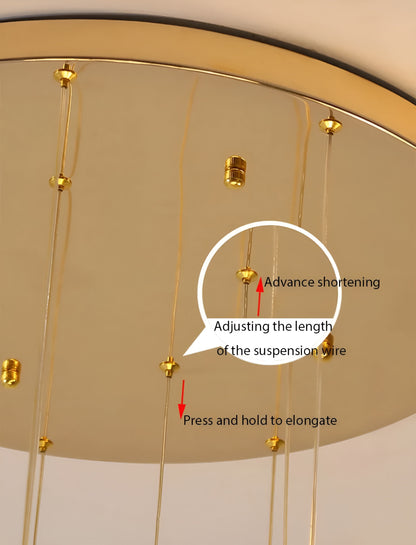 Peillon | Gold Crystal Raindrop Glass Ball Chandelier, 48 Heads, Warm LightBy Miron Demid LLC