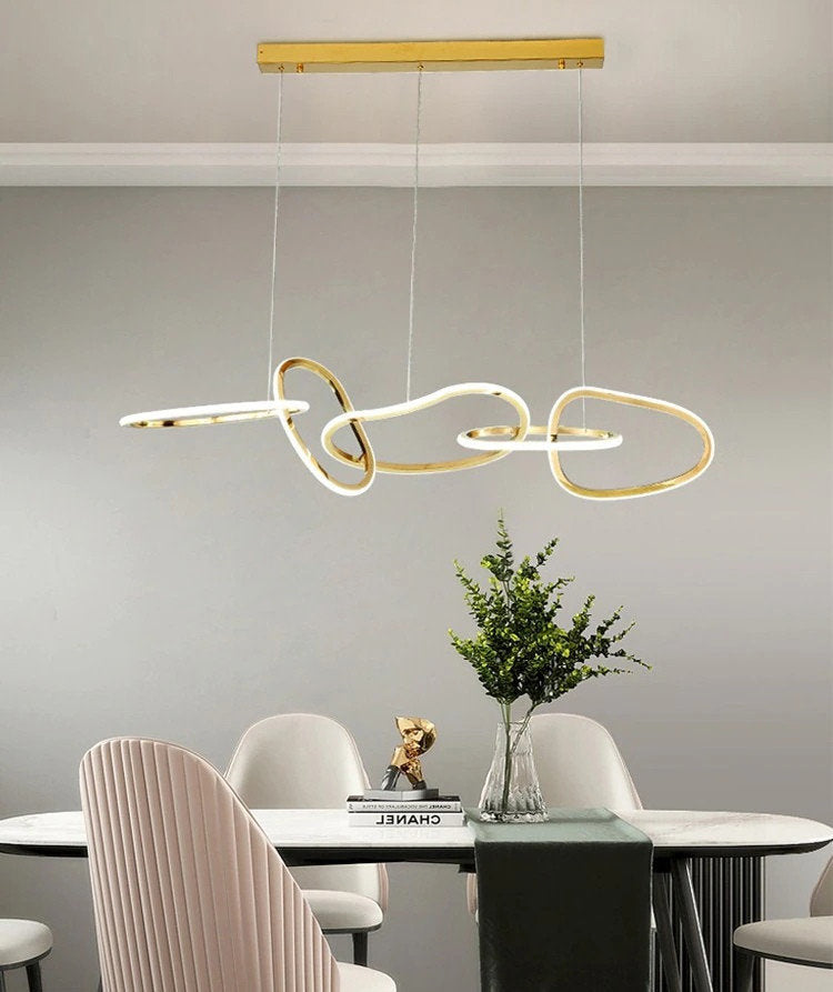 Creative design gold chandelier for living room, dining room, bedroom, office, Style BBy Miron Demid LLC