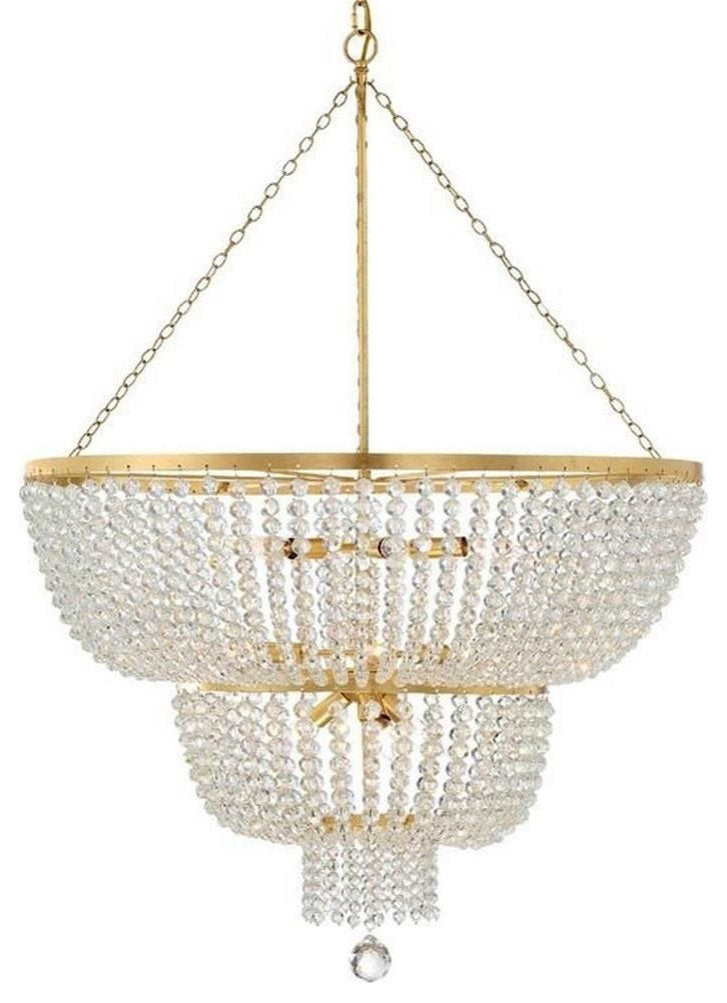 Crystorama 612-GA Rylee - 12 Light ChandelierBy Crystorama Lighting