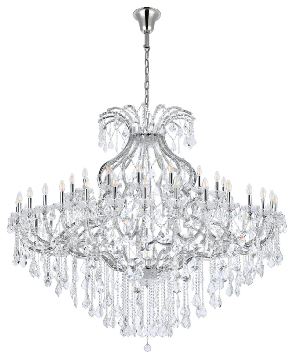 Elegant Lighting 2800G72/RC Maria Theresa 49 Light 72"W Crystal - ChromeBy Elegant Furniture & Lighting