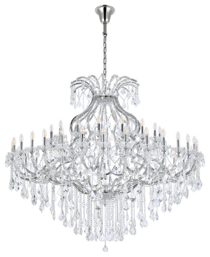 Elegant Lighting 2800G72/RC Maria Theresa 49 Light 72"W Crystal - ChromeBy Elegant Furniture & Lighting