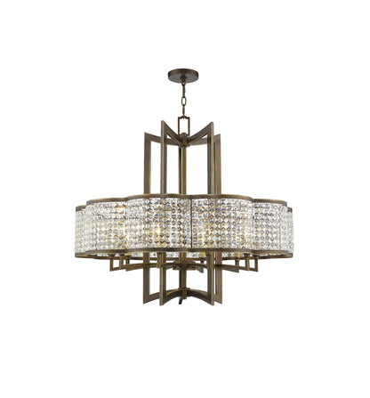 Grammercy Chandelier, Hand-Painted Palatial BronzeBy Livex Lighting Inc.