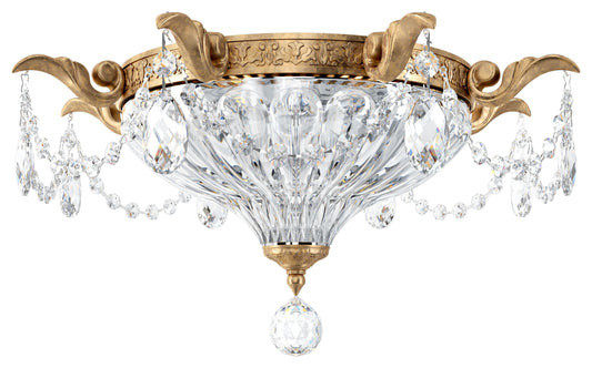 Milano 2 Light Close to Ceilg French Gold Clear Crystals SwarovskiBy Schonbek