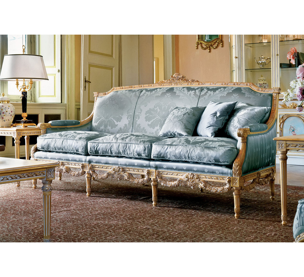 56" Round Arm Loveseat