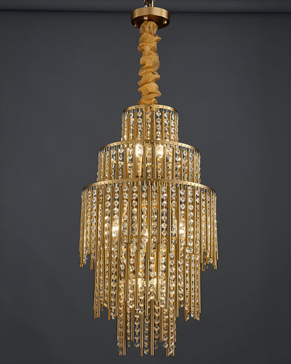 Antibes | Luxury Gold Chandelier With Crystal Balls, Warm Light, Non-DimmableBy Miron Demid LLC
