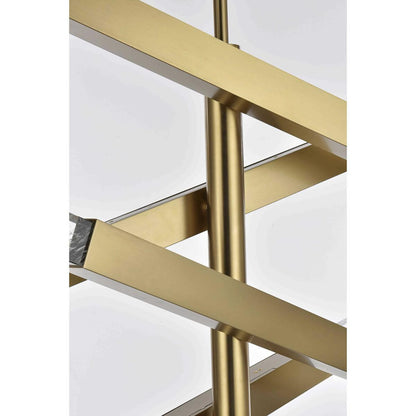 Ari 8 Light Pendant, Satin GoldBy Elegant Furniture & Lighting