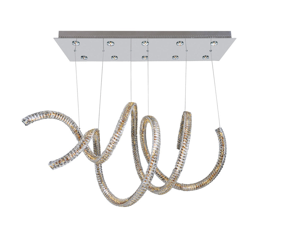 Ravina 24x30in 10 Lt Modern Large Chandeliers by Allegri, Firenze ClearBy Allegri Crystal by Kalco Lighting