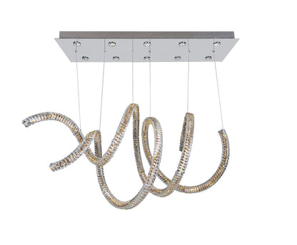 Ravina 24x30in 10 Lt Modern Large Chandeliers by Allegri, Firenze ClearBy Allegri Crystal by Kalco Lighting