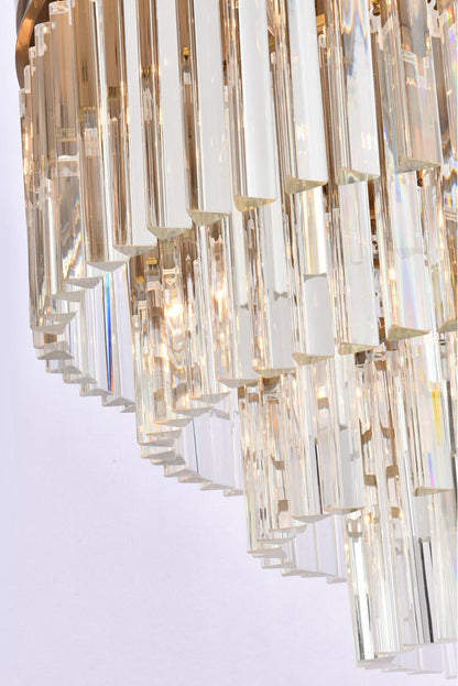 Elegant Lighting Sydney 32" Round Crystal Flush MountBy Elegant Furniture & Lighting