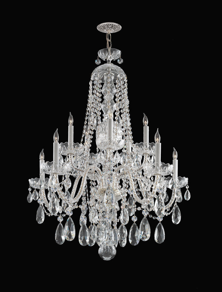 Traditional Crystal 10 Light Spectra Crystal Chrome ChandelierBy Crystorama Lighting