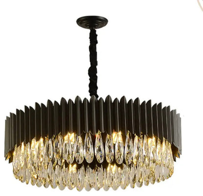 Lugano Crystal Chandelier, Diameter 37"By MORSALE