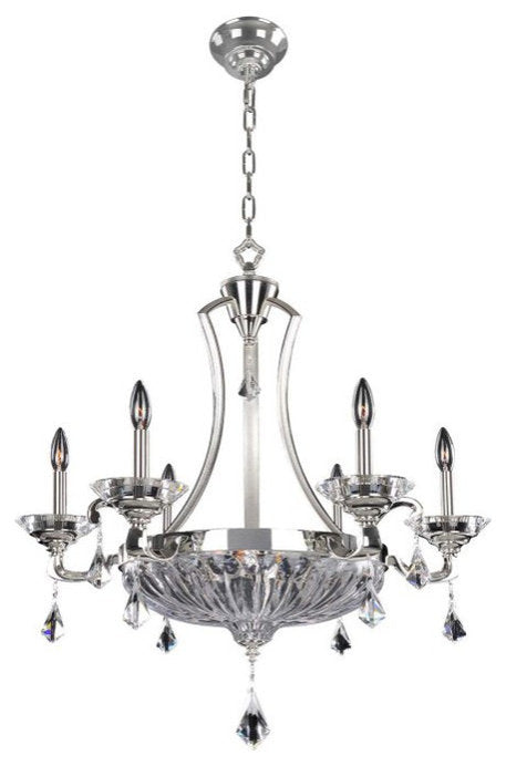 Allegri Crystal, Orecchini 29" Round Chandelier 9 LightBy Allegri Crystal by Kalco Lighting