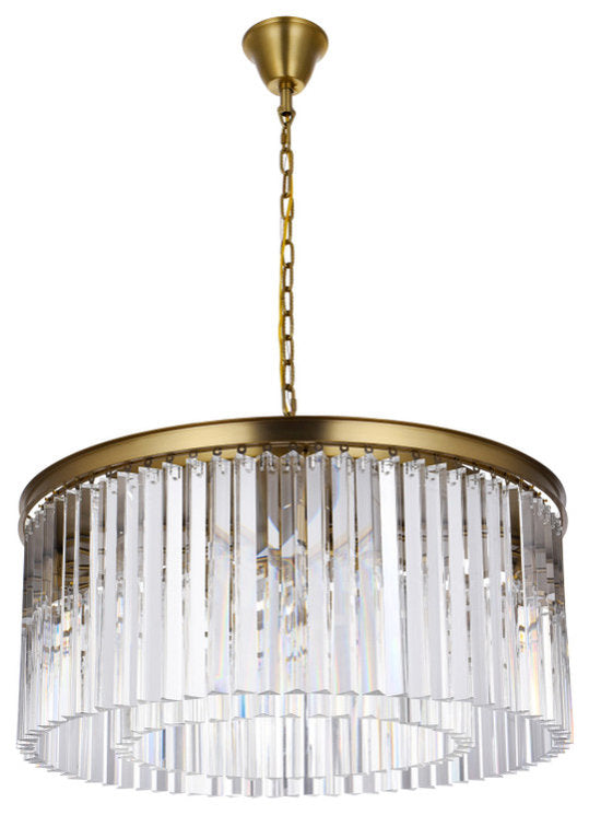 Elegant Lighting Sydney 31.5" Round Crystal ChandelierBy Elegant Furniture & Lighting