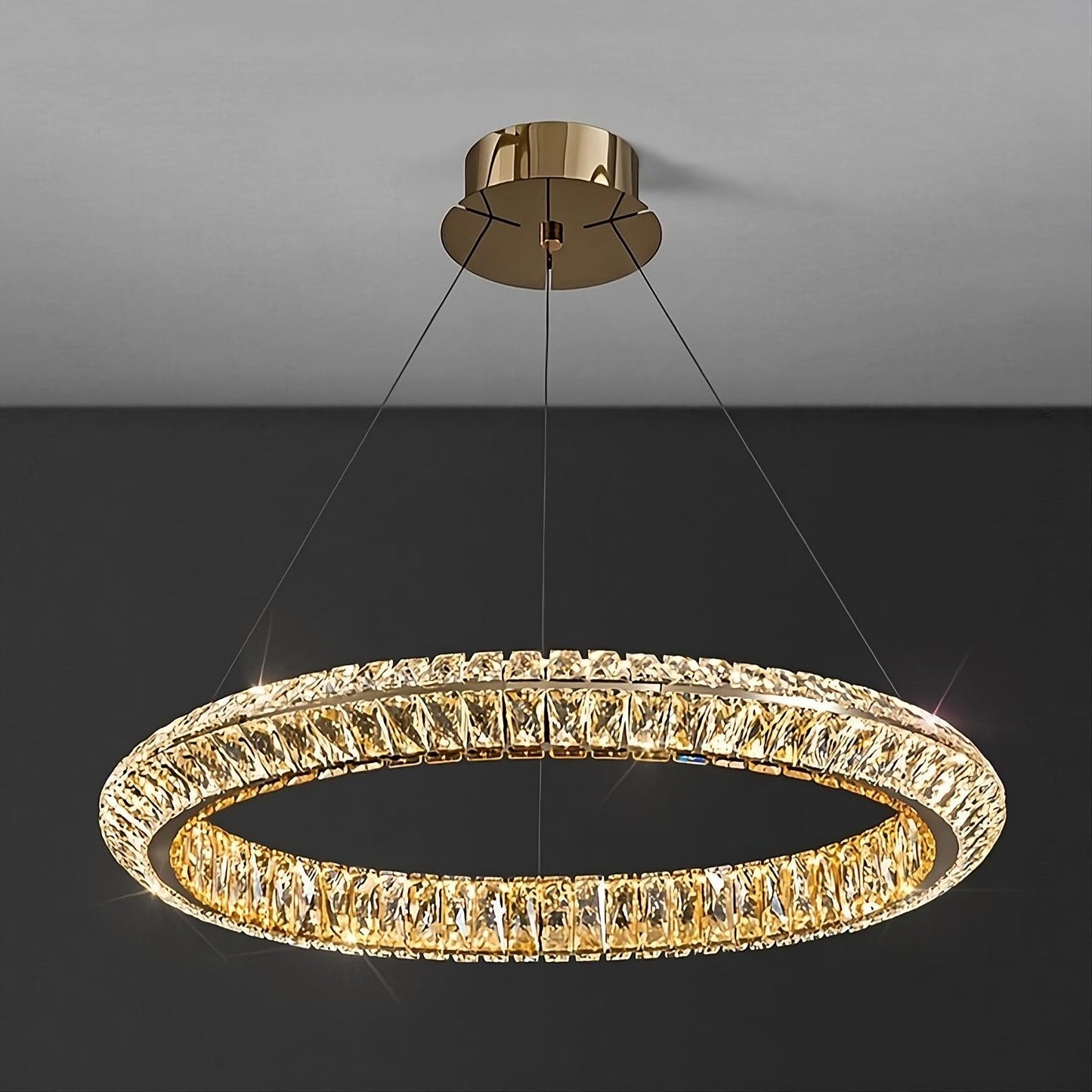 Bacci Crystal Modern Ceiling Light FixtureBy Morsale.com