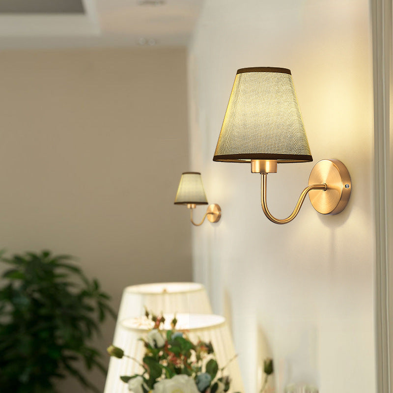 Modern Fabric Wall Lamp �C Bedroom, Bedside & Hotel Corridor Light
