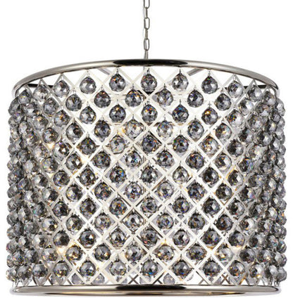 Elegant Lighting 1206D35-SS/RC Madison 12 Light 36"W Crystal Drum - PolishedBy Elegant Furniture & Lighting