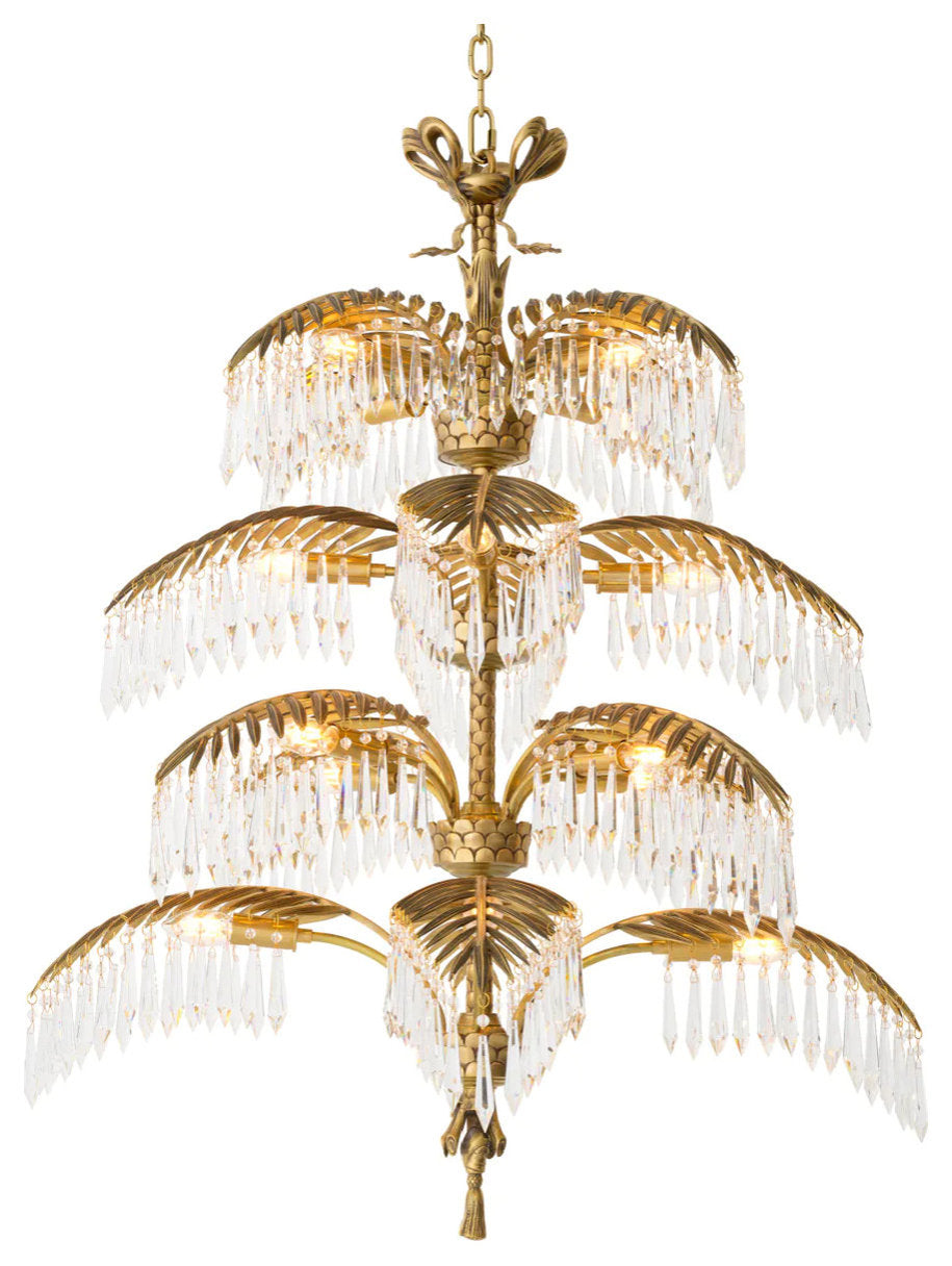 Vintage Brass Crystal Chandelier XL | Eichholtz HildebrandtBy OROA - Furniture