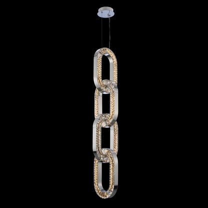Catena 12x62" 1-Light Contemporary Mini-Pendants by AllegriBy Allegri Crystal by Kalco Lighting
