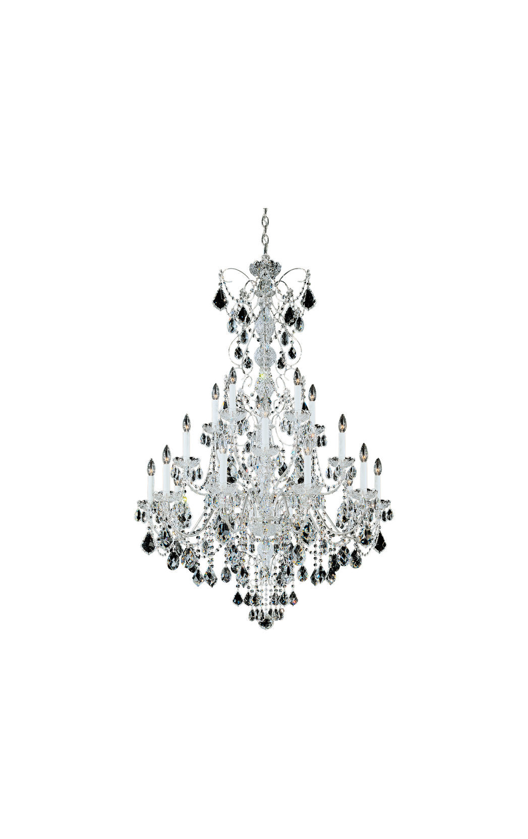 Century 20-Light Chandelier in Silver With Clear Heritage CrystalBy Schonbek
