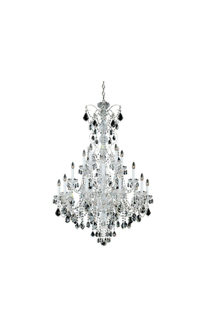 Century 20-Light Chandelier in Silver With Clear Heritage CrystalBy Schonbek