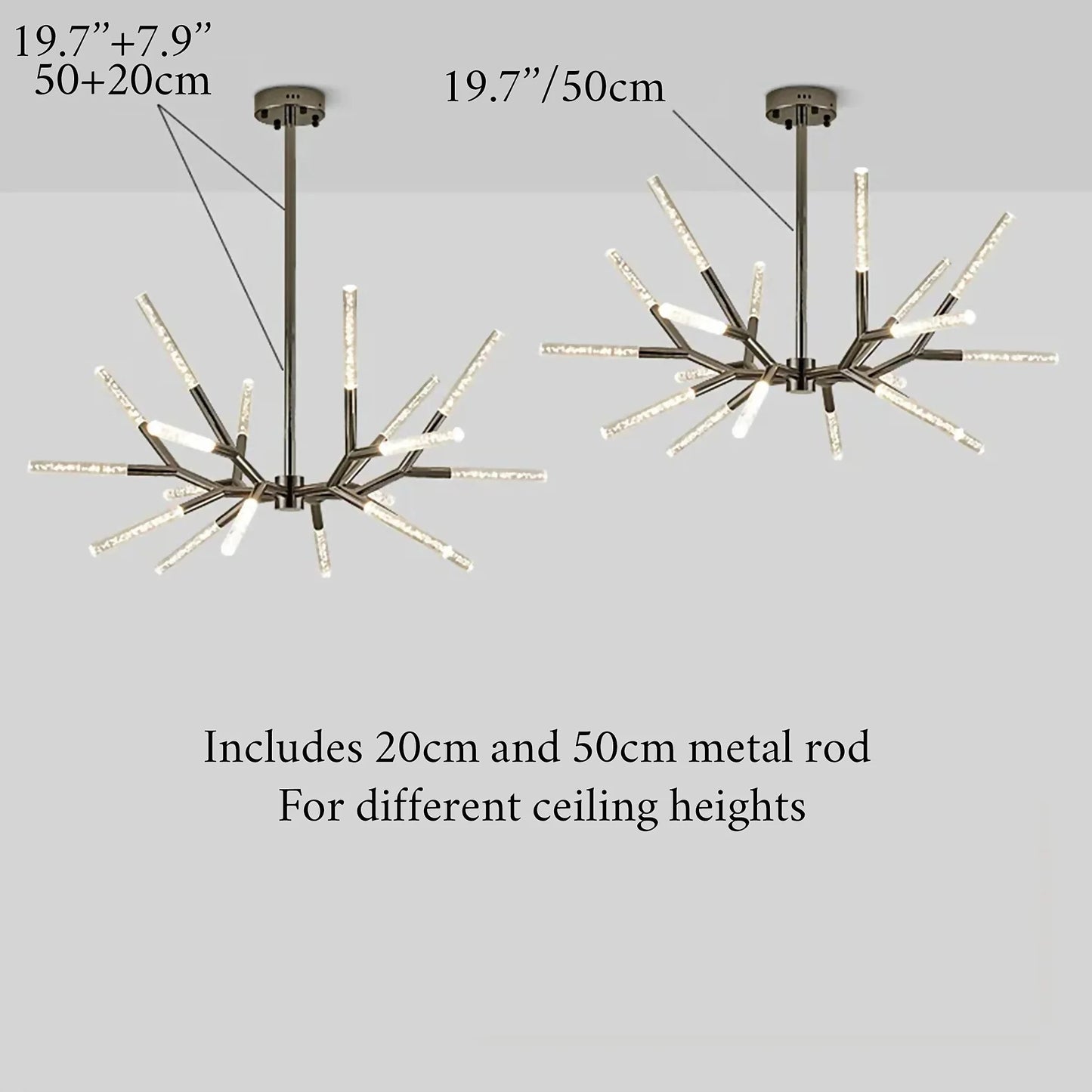 Aliano | Creative Tree Branches Design Bubble Crystal Chandelier, Gold, 15 Heads, Warm LightBy Miron Demid LLC