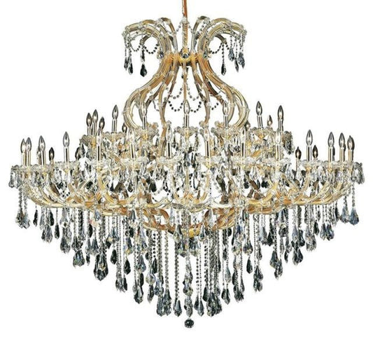 2801 Maria Theresa Collection Large Hanging Fixture, Clear, Royal CutBy Elegant Furniture & Lighting