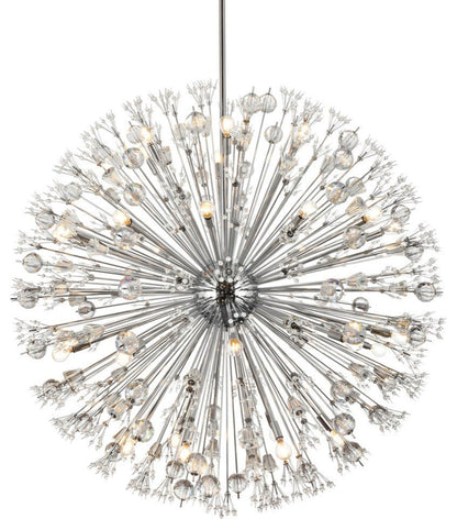 Elegant Lighting 2500D50C Vera 50 inch crystal starburst round pendant in chromeBy Elegant Furniture & Lighting