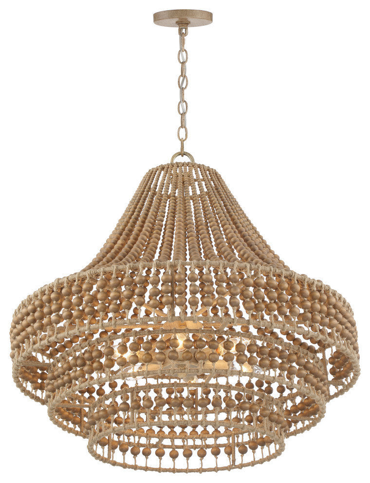 Crystorama Silas 6-Light Chandelier Burnished SilverBy Crystorama Lighting