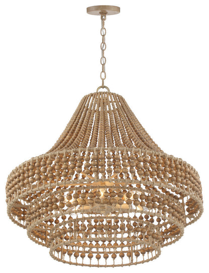 Crystorama Silas 6-Light Chandelier Burnished SilverBy Crystorama Lighting
