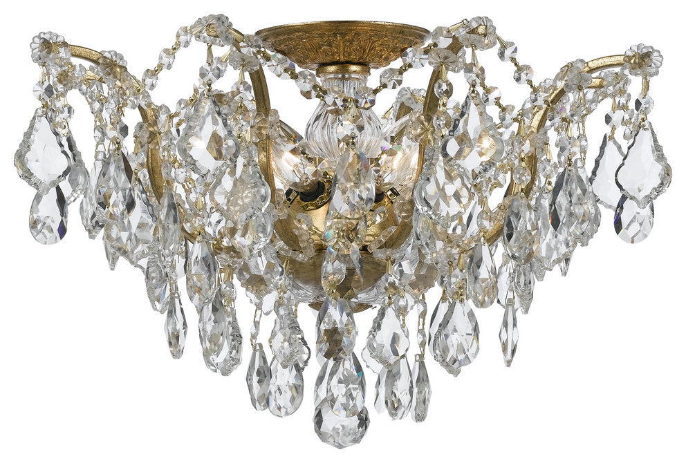 Crystorama 4457-GA-CL-S Filmore - Five Light Flush MountBy Crystorama Lighting