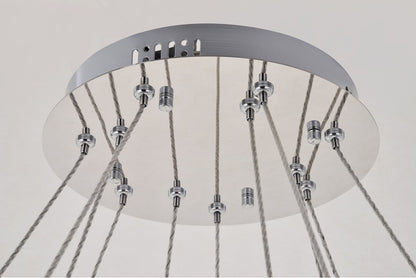 Contemporary Chrome-Light ChandelierBy Home Living
